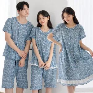 [토토와모모]커플잠옷 여성 잠옷 남자 파자마 반팔 신혼부부 연인 M1710 5710 M윈터_P343617633