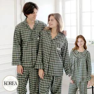 [토토와모모]커플잠옷 여성 남성 긴팔 파자마 신혼 선물 순면 인증샷 24F402 302 멜로디 _P375617680