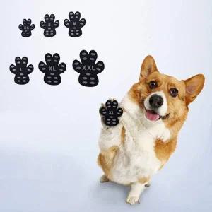 [골드스마일]미끄럼방지 애견 발바닥 패치 강아지 산책 풋 패드 4P M13243