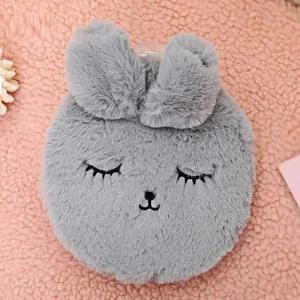 보온 물주머니 부드러운 그레이 300ml 커버 겨울