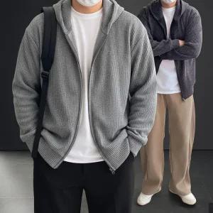 [라일리의류] Rly 비비오 골지 오버핏 크롭 후드 가디건 (4col