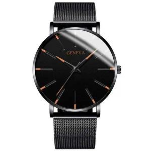 [골드스마일]남성 제네바 비즈니스 아날로그 남자 메탈 바늘 초 패션 손목 시계