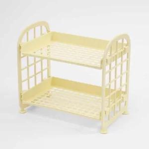 [라일리생활건강] Rly 2단 미니 선반(옐로우) 화장대선반 조립선반