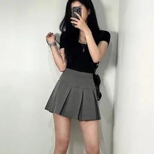 하이틴 플 테니스 미니 스커트 주름 치마 [2color 여성 발레코어 페미닌 룩 하이웨스트 여자 A라인]