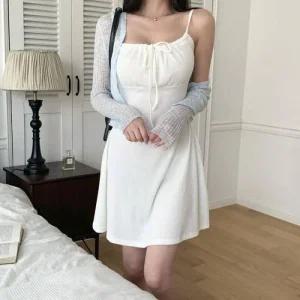 [라일리여성의류] Rly 온나핏 나시 트위드 쉬폰 여름 원피스 엘니브