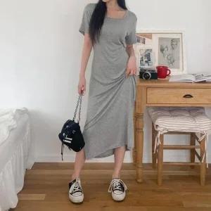 [라일리여성의류] Rly 뷔스티에 롱원피스 안들리 쉬폰 휴양지 하객 스