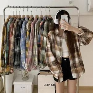 [라일리의류] Rly 캐쥬얼 체크 모던 남방 셔츠 봄 가을 겨울 상의