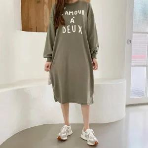 [라일리여성의류] Rly 여름 하객 쉬폰 나염 다아하 뷔스티에 데님 라