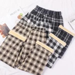 [라일리여성의류] Rly 여성 뽀글이 기모바지 겨울바지 밴딩 파자마 바지