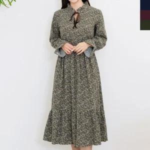 [라일리여성의류] Rly JJM-SS240 여자플라워밑단프릴원피스