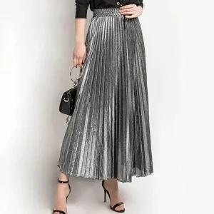 [라일리여성의류] Rly 여자 메탈 골드 실버 색상 하이웨스트 스타일 밴