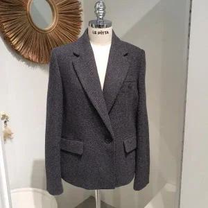 [르피타] HC06 모던핏 H라인 울헤링본 숏자켓(네이비) 모던핏 H라인 울헤링본 숏자 (S42807576)