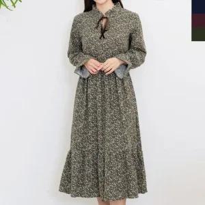 [라일리여성의류] Rly JJM-SS240 여자플라워밑단프릴원피스  42566132)