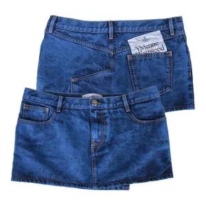 [비비안웨스트우드] 데님 미니 스커트 19030012 W00HY K309