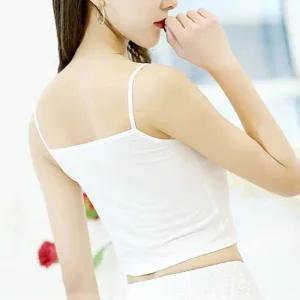 [아우트]크롭탑 끈나시 캐미솔 런닝 이너티 브라탑