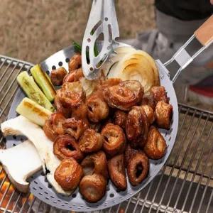 다용도 캠핑 장비 불고기패 스텐 구이팬