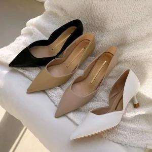 [아우트]디자인 베이직 데일리 스틸레토 하이힐 5FW