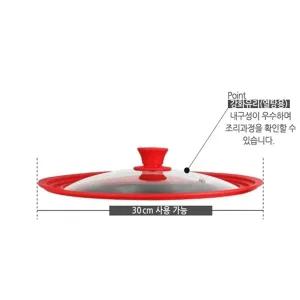 유리냄비덮개 다용도멀티뚜껑 투명유리뚜껑 그릇덮개 멀티뚜껑
