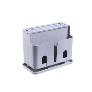 스탠드형주방꽂이 그레이보관함 주방도구수납칸 만능꽂이