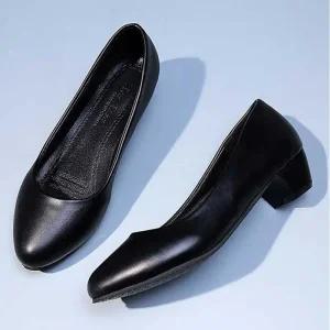 [아우트]면접 정장 구두 블랙 펌프스 코디