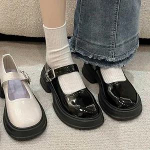 [아우트]키 통굽 여성구두로퍼 메리제인 슈즈 구두