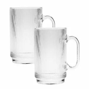 손잡이 커피 유리컵 390ml 막대기형 컵 음료 용기 (WFKN13V)