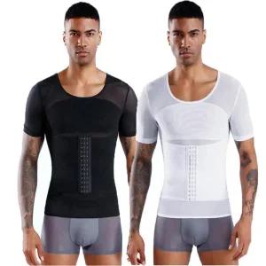 [아우트]뱃살 옆구리살 복대 반팔 압박 코르셋 이너