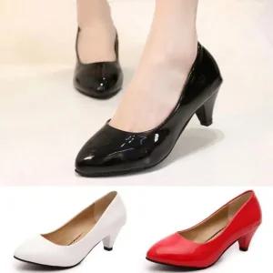 [아우트]펌프스 에나멜 하이힐 여성구두 6.0cm P998