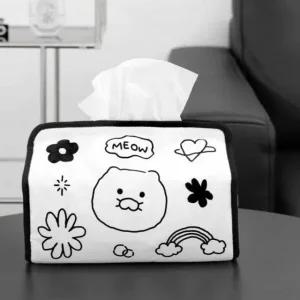 티슈케이스 사각 화장지 수납함 소품 정리함 춘식이 디자인 휴지케이스 (WFKN19T)