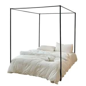 사각 가림막 캐노피 프레임 장식 기둥 브래킷블랙