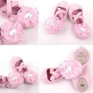 [아우트]발레용품 헬로키티 코사지PU가죽 댄스화