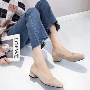 [아우트]구두 원피스구두 스웨이드 펌프스 슈즈