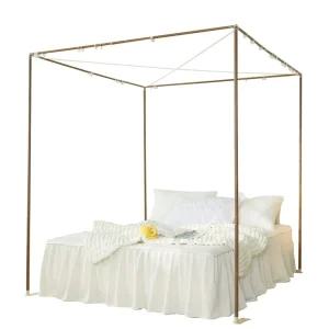 4코너 침대 가림막 장식 브래킷 캐노피 침실 커튼 포스트 그물