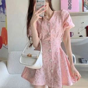 [하프클럽/]이지미니드레스 쇼트 결혼식 세미정장 피로연 클로징 세미플레