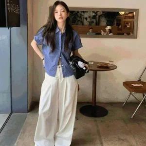 [하프클럽/]하프슬리브 데일리룩블라우스