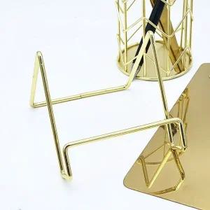 골드 프레임 스마트폰 거치대 스탠드 다리형 탁상용