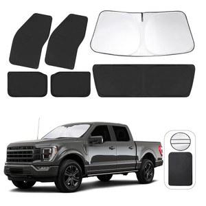 TINGLU 포드 F150 4도어 2021-2024 2025 액세서리 카 사이드 풀 윈도우 리어 삼각 윈드실드 선쉐이드 선 자외선 및 캠핑, 낮잠, 휴식을 위한 프라이버시 보호 6PCS용 창문 그늘막