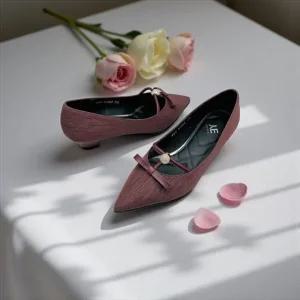 [갤러리아] 고세 데일리 여성 페미닌 T스트랩 플랫 펌프스 GDP5F005 와인 3cm