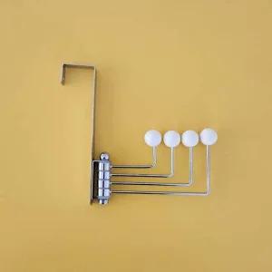 회전형 옷걸이 행거 도어 후크 4구 4단행거 옷장정리 모자걸이 가방걸이 예쁜행거