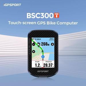 iGPSPORT BSC300T 터치스크린 자전거 컴퓨터 글로벌 다채로운 지도 무선 사이클링 지원 전자