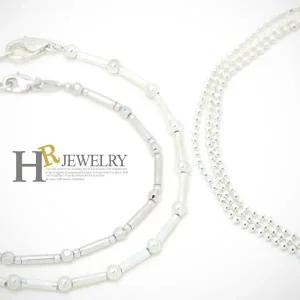 [호림쥬얼리]실버92.5정.품)깜찍)예쁜(HR)실버 스틱 볼 팔찌(택1)