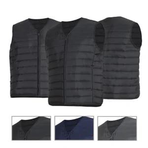 남성 겨울 작업복조끼 경량패딩조끼 방한복 빅사이즈 작업복상의 누빔 남자 패딩 베스트 발열