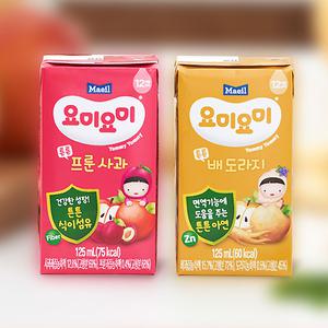요미튼튼주스125ml 24팩/프룬사과12+배도라지12/무배