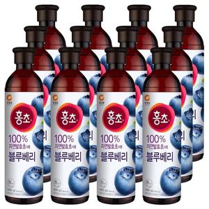 대상 청정원 홍초 블루베리 900ml x 12개