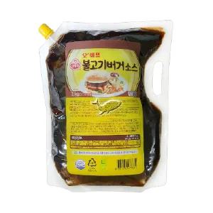 오뚜기 오쉐프 불고기버거소스 2kg/ 2개