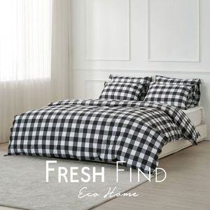 [갤러리아] 에코블랙 60수 선염면 이불커버 K