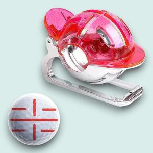 [HYIJSR0V_4B]골프공마킹 형 골프 (레드)