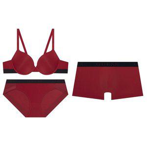 [게스언더웨어](강남점)블랙밴딩 골드로고 캐주얼 남여커플세트RD(GDWBR911/DR911)