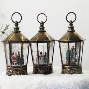 오르골 20116 육각랜턴 워터볼  3type  크리스마스