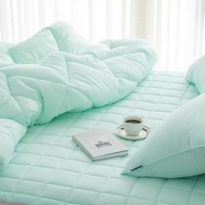 순면이불세트 순면100 아이들침구세트 힐링이불패드세트  Q 민트  부드러운침구세트